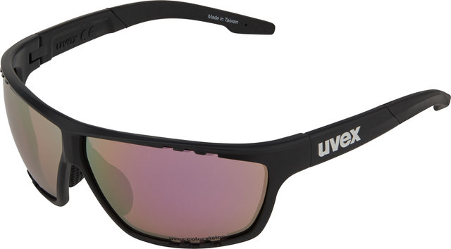 uvex sportstyle 706 CV Sports Glasses - black matte/pushy pink