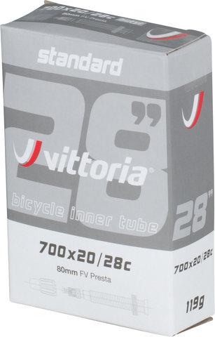 Vittoria Standard Inner Tube for 28" - universal/Presta Valve (SV)/20-622 to 28-622/20-28 x 622 SV 80 mm/80 mm