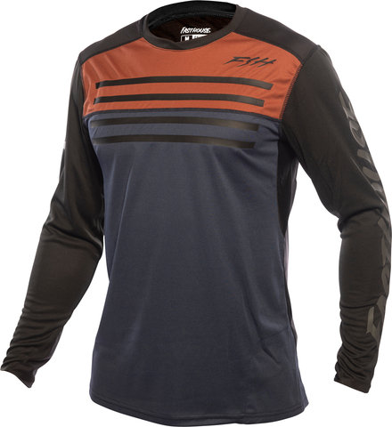 Fasthouse Maillot Alloy Sidewinder L/S - rust-midnight navy/M