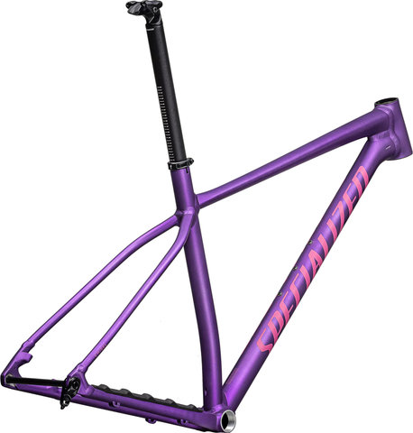 Specialized Chisel Hardtail 29" frame kit - gloss purple tint linear brushed-rebel pink/M/44 mm