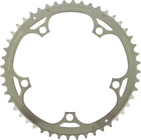 TA Vento Chainring, Campagnolo 10-speed, 5-arm, Outer, 135 mm BCD - silver/48 tooth