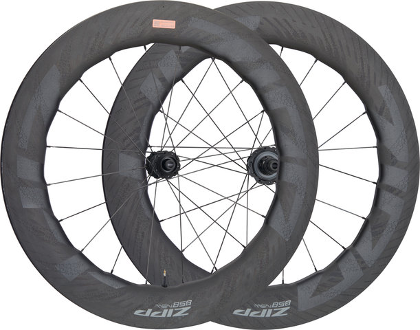 Zipp 858 NSW Carbon Tubeless Center Lock Disc Wheelset - black/142 mm/100 mm/28"/SRAM XDR/100 mm/SRAM XDR/100 mm/142 mm