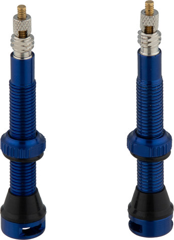 tune Tubeless Valve Set - blue/Presta 44 mm