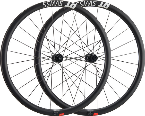 DT Swiss Set de Roues en Carbone ERC 1100 DICUT 35 Disc Center Lock 28" - noir/142 mm/100 mm/28"/Shimano Route/100 mm/Shimano Route/100 mm/142 mm