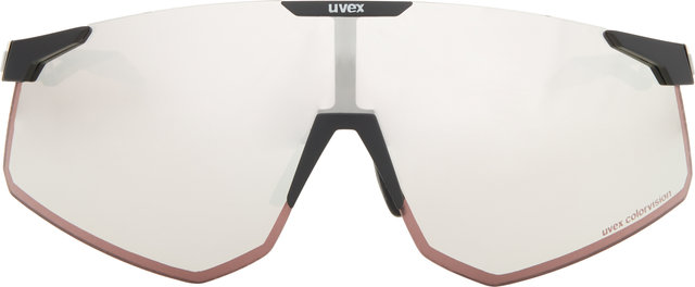 uvex Lunettes de Sport pace perform CV - black mat/serious silver