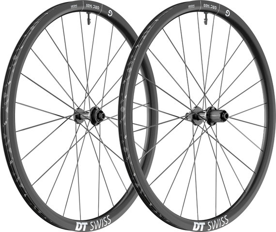 DT Swiss GRC 1400 DICUT 30 Disc Center Lock 28" Wheelset - black/142 mm/100 mm/28"/Shimano Road/100 mm/Shimano Road/100 mm/142 mm