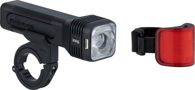 Knog Blinder 80 + Lil Cobber Twinpack Beleuchtungsset mit StVZO-Zulassung - black/500