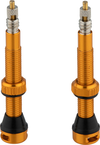 tune Tubeless Valve Set - orange/Presta 44 mm