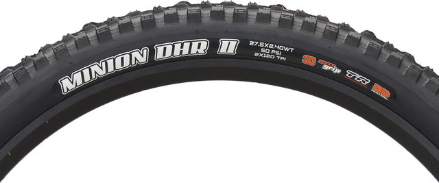 Maxxis Minion DHR II 3C MaxxGrip DD WT TR 27,5" Faltreifen - schwarz/27.5 "/61 mm/61-584/2.4 "