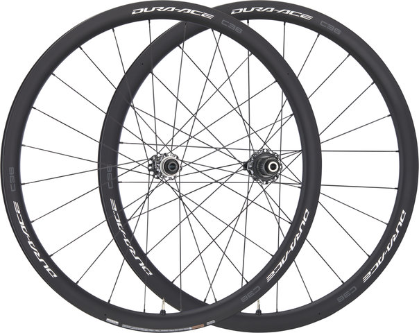 Shimano WH-R9270-C36-TL Dura-Ace Center Lock Disc Carbon Wheelset + Bag - black/Non Boost/Non Boost/142 mm/100 mm/28"/Shimano Road 12-speed/100 mm/Shimano Road 12-speed/100 mm/142 mm