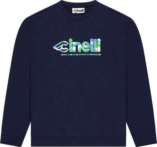 Cinelli Global Cycling Crewneck Sweater - blue/M