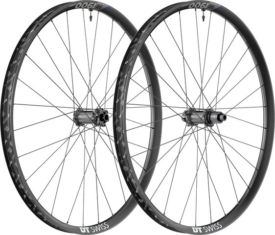 DT Swiss Set de Roues H 1900 SPLINE 27,5" 35 Boost Disc 6 trous Hybrid - noir/148 mm/110 mm/Boost/Shimano Micro Spline/Boost/27,5" (650B)/110 mm/Shimano Micro Spline/110 mm/148 mm