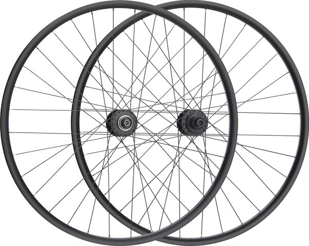 bc basic Urban Deore Disc Center Lock P-22 28" Wheelset - black/28" Set (Front 12x100 Dynamo + Rear 12x142) Shimano Micro Spline