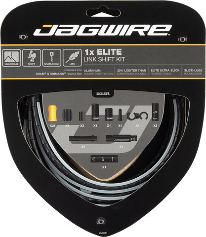 Jagwire 1X Elite Link Schaltzugset - black