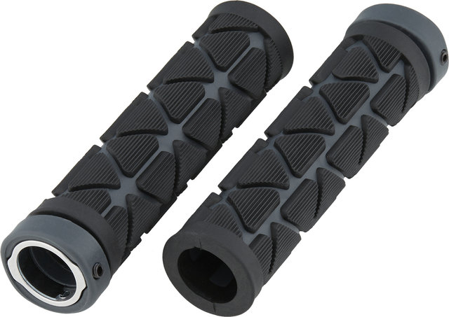 Procraft All Mountain Lock On Handlebar Grips - black-grey