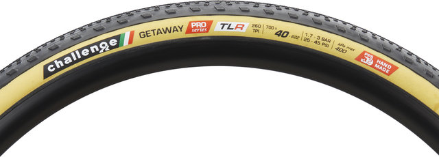 Challenge Getaway Pro Handmade TLR 28" Faltreifen - schwarz-hellbraun/28 "/40 mm/40-622