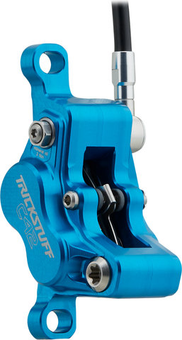 Trickstuff Direttissima f+r set disc brake limited edition - silber-cyan/Set/Flip-Flop (non-side-specific)