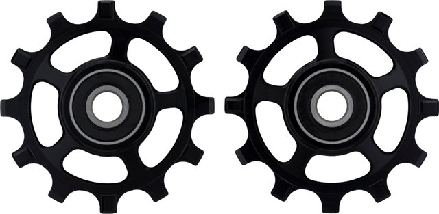 CeramicSpeed Shimano 11-speed 12 tooth Derailleur Pulleys - black/12 teeth (guide pulley), 14 teeth (tension pulley)