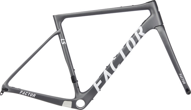 Factor LS Disc Carbon Gravel Frameset - gunmetal/M/12 mm Thru Axle