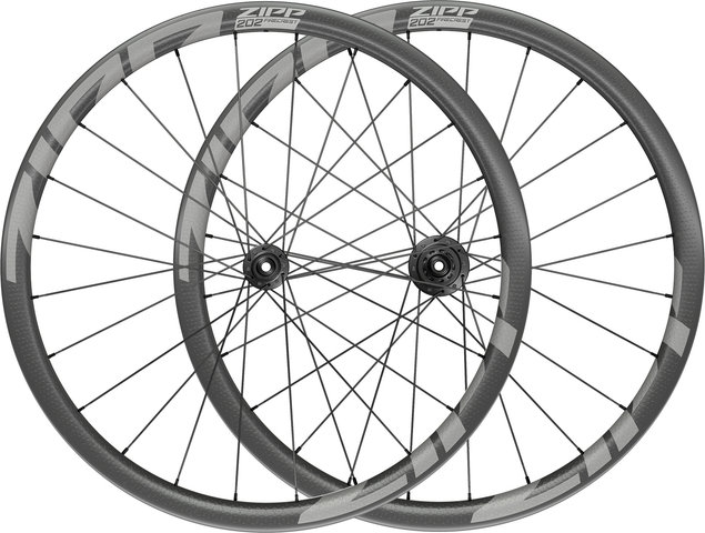 Zipp 202 Firecrest® Carbon Tubeless Disc Center Lock Laufradsatz - black/142 mm/100 mm/28"/SRAM XDR/100 mm/SRAM XDR/100 mm/142 mm