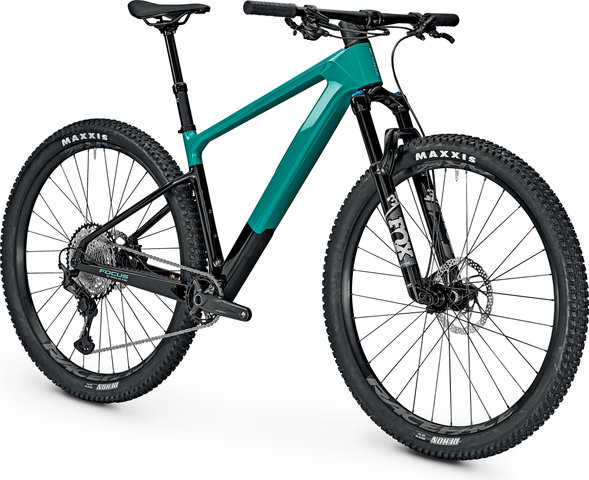 FOCUS Vélo Tout-Terrain en Carbone Raven 8.8 29" Modèle 2023 - blue green-carbon raw/120 /29"/L