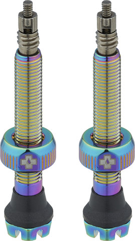 Muc-Off V2 Tubeless Valves - iridescent/Presta 44 mm