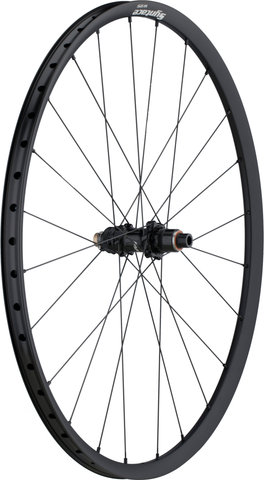 Syntace Juego de ruedas W25i Alu Disc Center Lock 28" - black/Juego 28" (RD 12x100 + RT 12x142) SRAM XDR