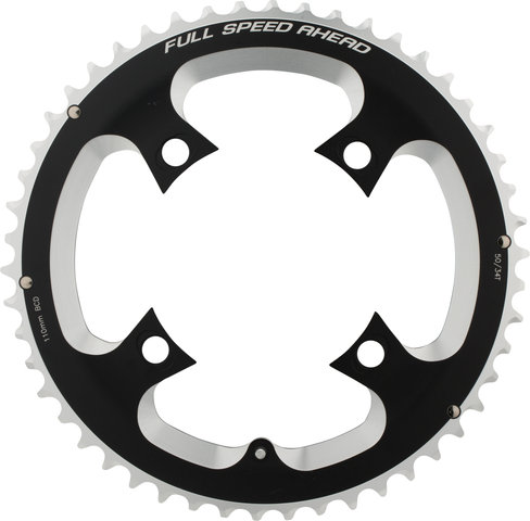 FSA Plato Road PowerBox Carbon ABS, N-11, 4 brazos, círc. agujeros 110 mm - black/50 