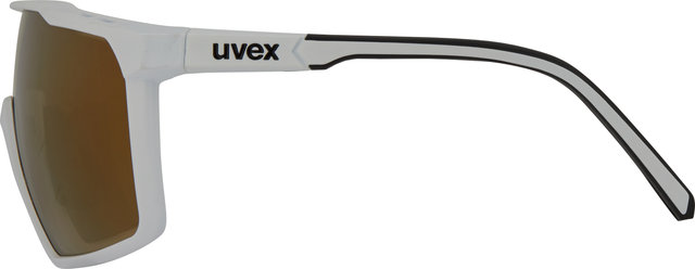 uvex Lunettes de Sport mtn perform S - white mat/mirror gold