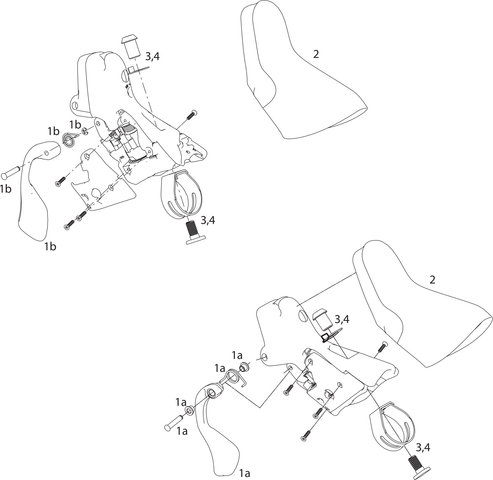 SRAM Rival / Apex Shift/Brake Lever Spare Parts (2007-2012) - 2/black