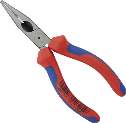 Knipex Flachrundzange mit Schneide - rot-blau