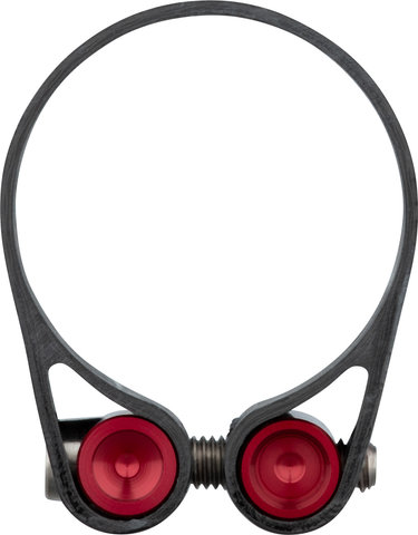 Procraft Collier de tige de selle en carbone PRC SPC1 - carbone-rouge/34,9 mm