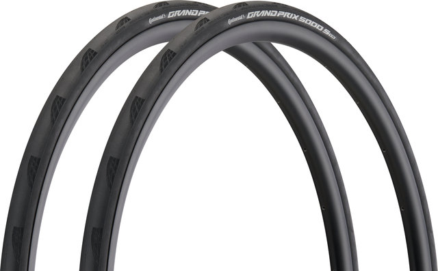 Continental Grand Prix 5000 S Tubeless Ready 28" Folding Tyre Set - black/28 /25 mm/25-622