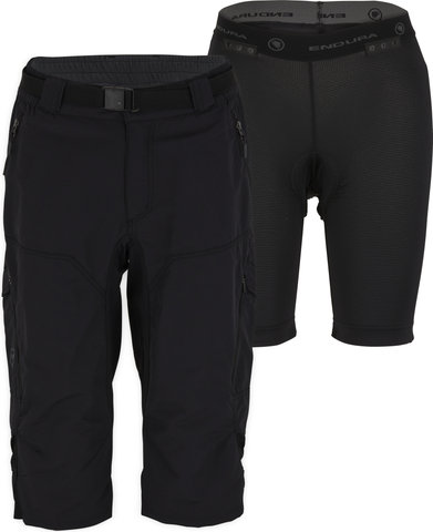 Endura Hummvee 3/4 Damen Shorts mit Innenhose - black/S