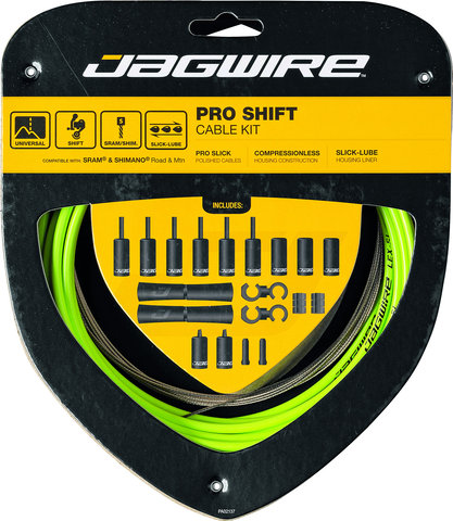 Jagwire 2X Pro Schaltzugset - organic green