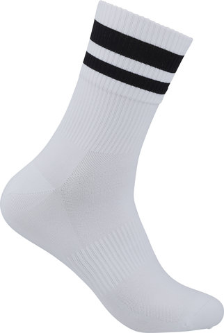 GripGrab Original Stripes Performance Crew Socken - white/41 - 44