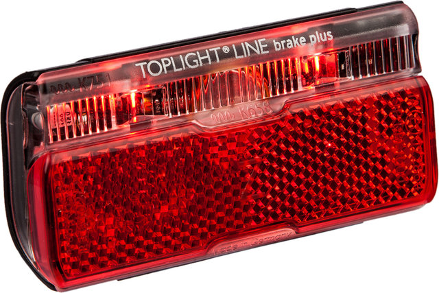 busch+müller Luz trasera con luz de freno Toplight Line Brake Plus LED c. ap. StVZO - rojo-negro/50 mm