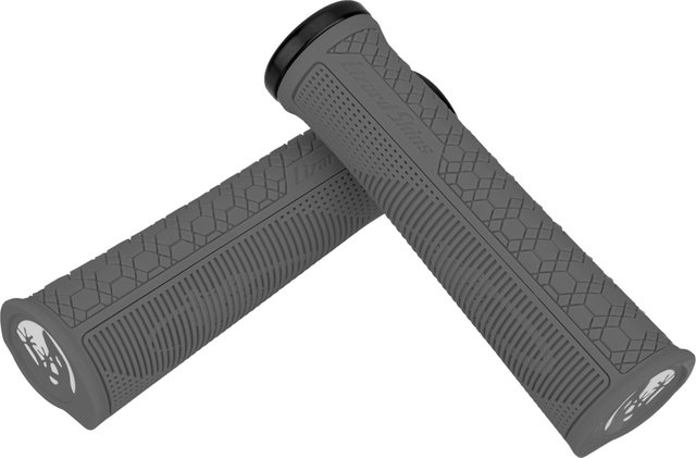 Lizard Skins Gradient Lock-On Handlebar Grips - graphite/136 mm