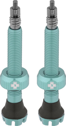 Muc-Off V2 Tubeless Valves - turquoise/Presta 44 mm