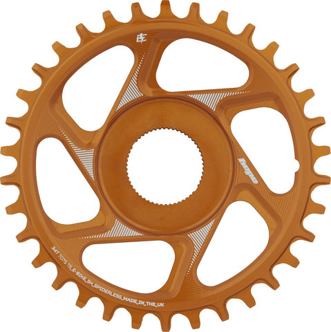 Hope R22 Spiderless Direct Mount E-Bike Chainring for Shimano EP8/E8000 - orange/34 