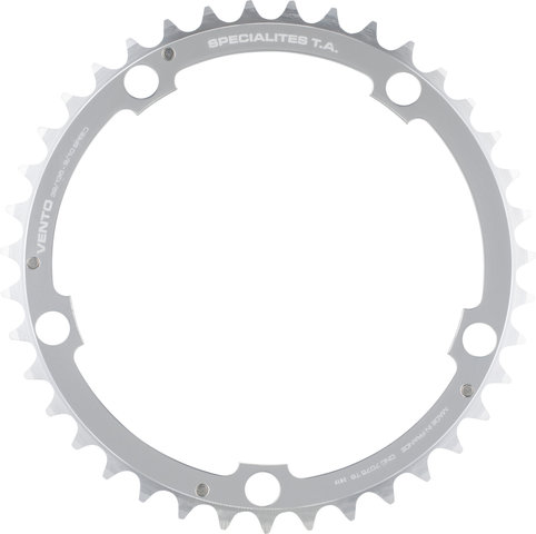 TA Vento Chainring, Campagnolo 10-speed, 5-arm, Centre, 135 mm BCD - silver/39 tooth