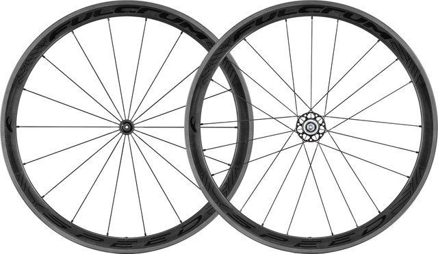 Fulcrum Speed 40C Carbon Wheelset - carbon-black/Non Boost/Non Boost/130 mm/100 mm/28"/Shimano Road/100 mm/Shimano Road/100 mm/130 mm