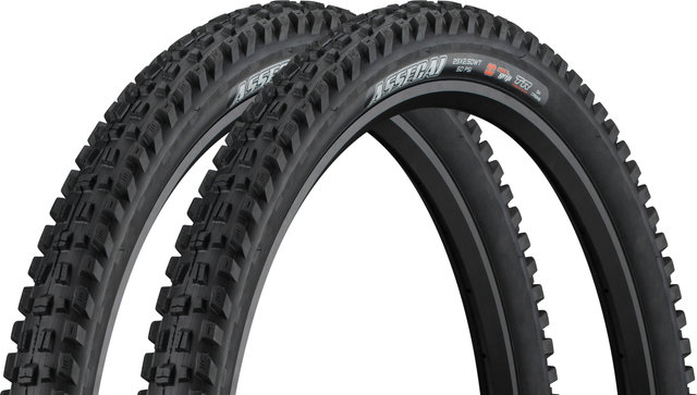 Maxxis Assegai 3C MaxxGrip Downhill WT TR 29" Folding Tyre Set - black/29 /63 mm/63-622/2.5 