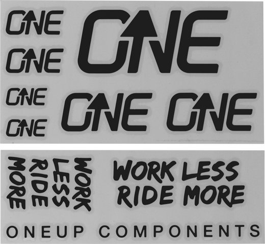 OneUp Components Set d'Autocollants Decal Kit - black