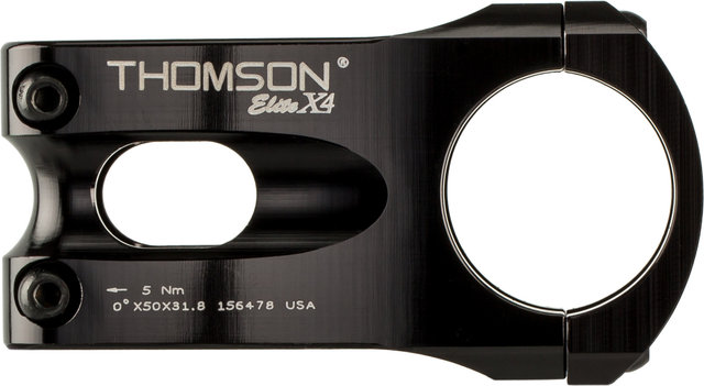 Thomson Elite X4 Vorbau 1 1/8" 31.8 - schwarz/50 mm 0°