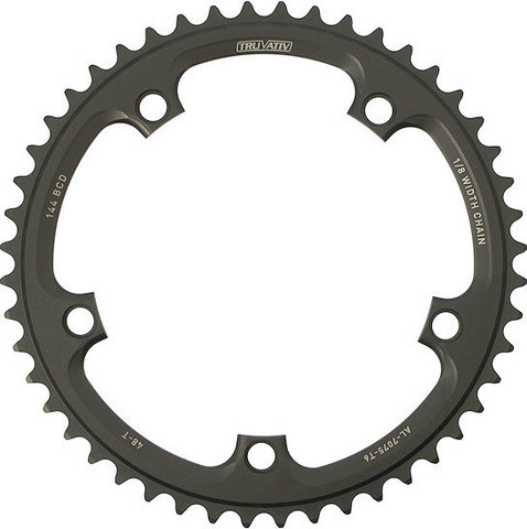 Truvativ Kettenblatt Single Road 5-Arm, 144 mm Lochkreis für Omnium - schwarz/48 Z