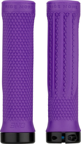 OneUp Components Poignées de guidon Lock-On - purple/136 mm