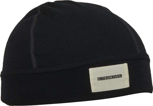 FINGERSCROSSED Beanie Helmet Hat - black/one size