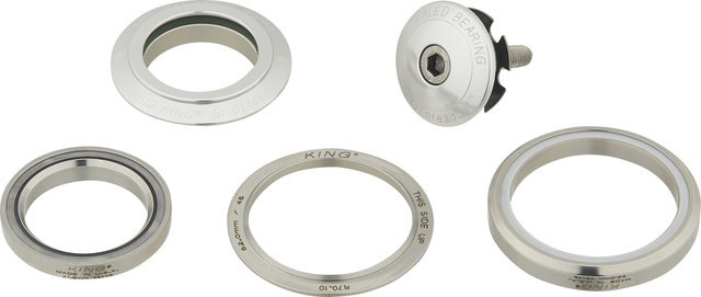 Chris King DropSet 5 IS42/28.6 - IS52/40 GripLock Headset - silver/1 1/8" - 1,5" tapered/IS42/28,6 - IS52/40