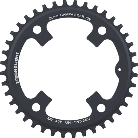 Stronglight CT2 Campagnolo Ekar Chainring 13-speed, 4-Arm, 123 mm BCD - black/40 